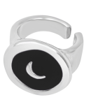 Anillo Big Moon Negro