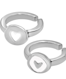 Anillos Love Plata Blanco