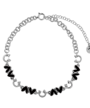 Collar Corazones Negros
