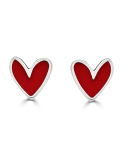Pendientes Corazon Rojo